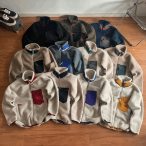 Designer Fleece Jacket Mens Jackets Thick Warm Down Classic Retro Antumn Winter Couple Models Lamb Cashmere Luxury Outerwear Coats Couple Winter Streetwear