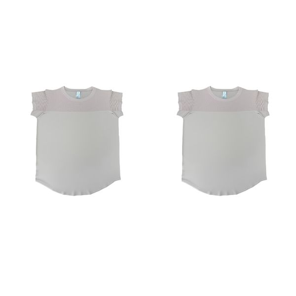 soft and skin friendly super comfortable light pink mesh short sleeved sports top unlocking a new experience of multi scene dressing