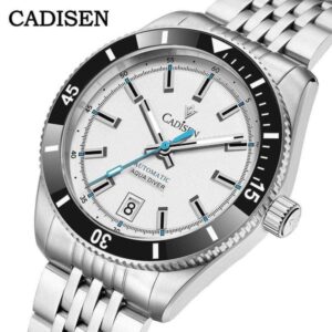 NEW 2025 CADISEN Mens Watches Mechanical Wristwatch For Men Automatic Watch Men Japan NH35A Ceramic Bezel 10Bar Waterproof Clock