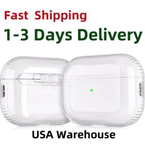 For AirPods Pro 2 Earphones Cases Wireless Bluetooth Bluetooth Headphone Accessories airpods 2 3 Gen Protective Cover White USA in Stock
