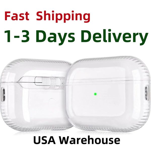 For AirPods Pro 2 Earphones Cases Wireless Bluetooth Bluetooth Headphone Accessories airpods 2 3 Gen Protective Cover White USA in Stock