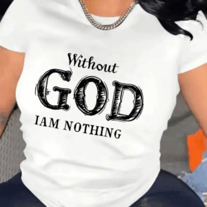 Fashion Round neck T-shirt women's letter printed short-sleeved shirt Letter Print T Shirts White XXL