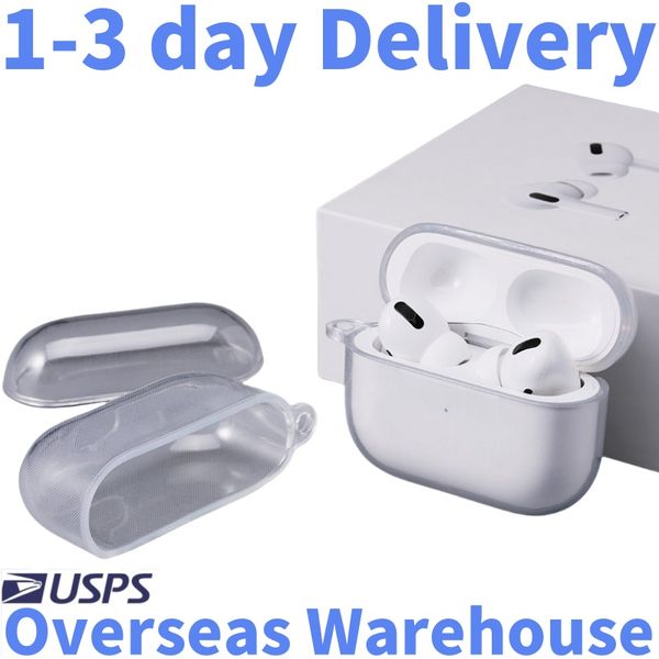 USA Stock For Apple AirPods pro 2 earphone 3rd 5 airpod 4 6 earphones 3 Solid Silicone Cute Protective Headphone Cover Apple Wirewless Charging Box 3nd 2nd airpod Case