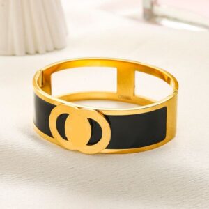 Designer Bracelet Stainless Steel 18k Gold Plated Birthday Luxury Bangle High Quality Wedding Jewelry Party Gift