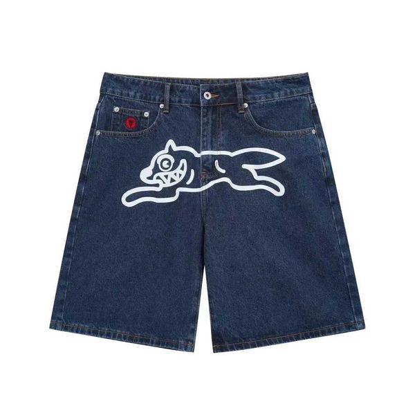 Y2K Jeans Haruku Hip Hop Flying Dog Graphic Print Retro Blue Baggy Denim Gym Shorts Mens Womens High Waist Casual ShortXJ250114 20