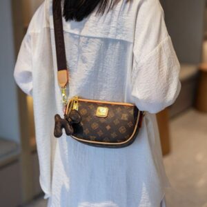 Bag female fashion printed dumpling new retro temperament simple everything single shoulder crossbody bag 2025s hot000