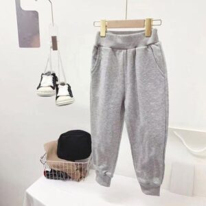 Kids Trousers Fashion Designer Pants for Boys Gilrs Sports Jogger Pants with Letters High Quality Child Clothing Black Gray