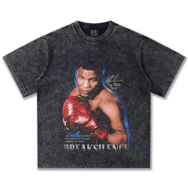 Washed Print O-Neck 100% Cotton Loose Short Sleeve New Casual Summer Oversized T-Shirt Clothing