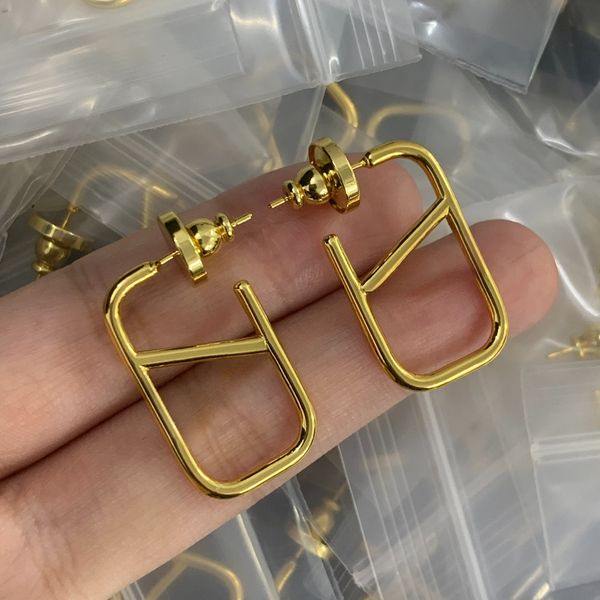 Designer Brand Earring Luxury High Quality Women Crystal Diamond Earring 18k Gold Plated Studs Earrings Women Wedding Party Jewelry Gift