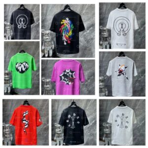 mens shirts chrome t shirt designer fashion womens tshirt summer tees luxury sleeve breathable cotton casual tops us size S-XXL 78