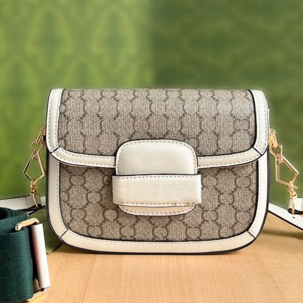 Designer Bag Shoulder Bag Designer Crossbody Cross Body Womens Purse High Quality Genuine Leather Flap Two Strap Luxury Handbag Handbags Designer Bag Saddle Bag