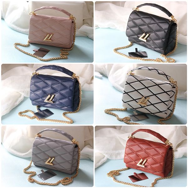 Designer Ladies Classic Shoulder Crossbody Dia Leather Tote Metal Hardware Matilas Chain Fashion Evening Bag Purse