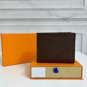 High Quality Designers L billfold Wallet PU Leather Men Women Purse Luxury Water Wallets with box