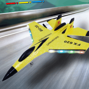Su35 Remote Controll Aircraft Flying Bear Fx620 Glider Fighter Jet With Lights Model Airplane Fixed Wing Outdoor Children'S Toy