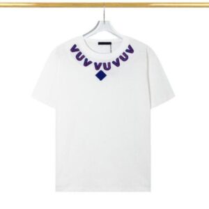 24SS Mens T Shirt with Letter Summer Men Women Tee Polo Fashion Brand Tees Short Sleeve Crew Neck T-shirt homme Clothes M-2XL 3XL