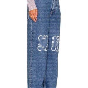 Womens jeans Designer blue brand letters embroidered classic straight high-end custom fashion denim pants for women XS-5XL