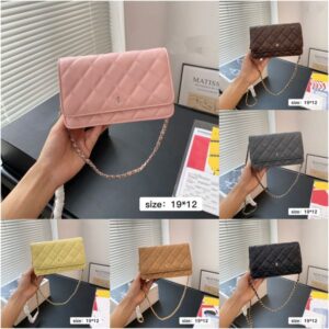 Women's Shoulder Bag High-End Chain Square Bag Classic Diamond Pattern Crossbody Bag Black And White Cosmetic Bag