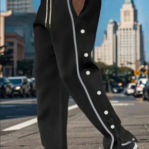 Mens Casual Trousers with Side Slit Design – Stylish Comfortable Pants