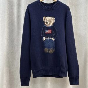 Men's Sweaters Designer sweater Pony Men's Autumn and Winter Embroidered Sweater Knit Trendy Bear Knitted Jumper Top