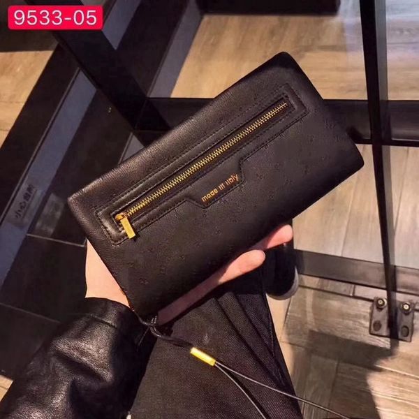 Designer men's Handbag Original Women's Top cowhide leather wallet Mobile phone bag Credit Card bag Coin wallet