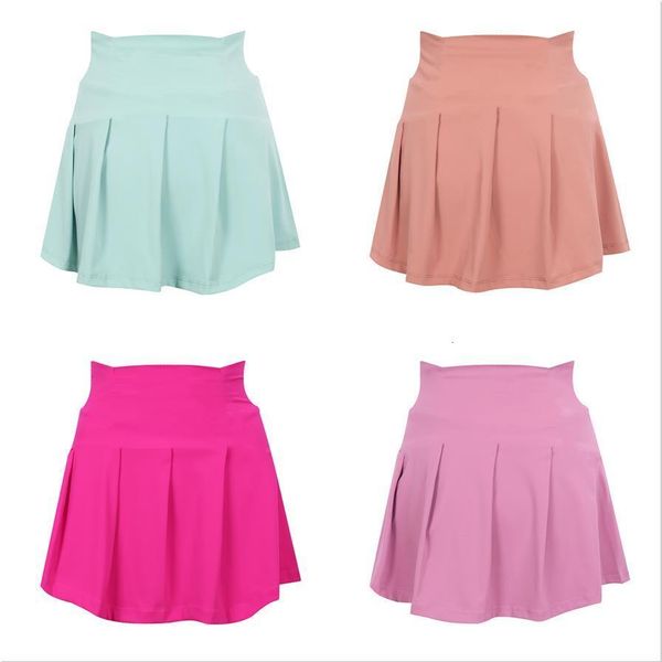 Women Yoga Skirt High Waist A Line Slim Fit Skort Above the Knee Stretchy Short Skirt with Inner Shorts Yoga Short Skirt for Pilates Fitness Running Tennis