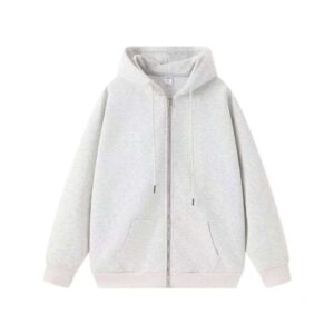 Clothing 330g Polyester Cotton Fabric Plus Size Spring Autumn Long Sleeve Hoodie Unisex Solid Color