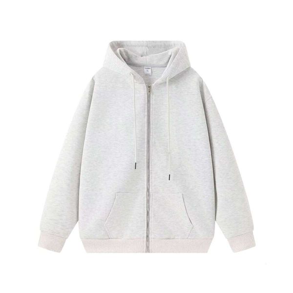Clothing 330g Polyester Cotton Fabric Plus Size Spring Autumn Long Sleeve Hoodie Unisex Solid Color