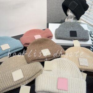 Fashion Designer Knit Hat Letters Cute Caps Women Winter Cap