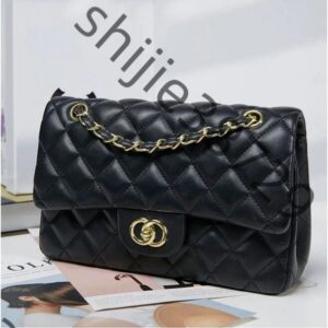 s Mirror Quality Classic Quilted Double Flap 25cm Medium Top Tier Genuine Leather Bags Caviar Lambskin Black Purses Shoulder Chain Bag Designer Handbag