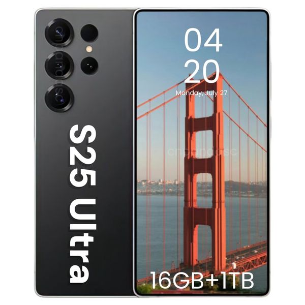 S25 S24 Ultra Phone 5G Smartphone Face recognition Unlock 6.8-inch HD Full screen video Clear display 20MP camera GPS 512GB 256GB phone storage Multiple