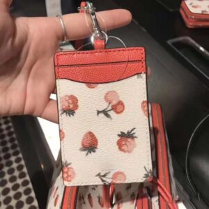 designer Keychain for women Key chain men Leather Black White Brown Womens mens Classic Casual bag charm