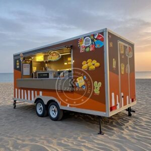 Multi Function Low Cost Food Truck Pizza Ice Cream Hot Dog Food Cart With Full Kitchen Stainless steel customization