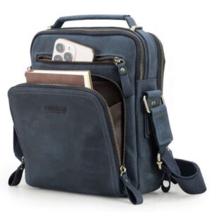 men bag New Top Layer Cowhide Fashion Casual Single Shoulder Crossbody Multifunctional Handheld Genuine Men's Leather Bag 9c