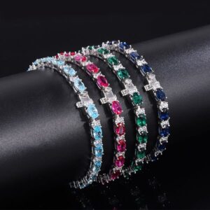 Chic S925 Solid Sterling Silver Ladies' Bracelet With Resin Diamonds – Versatile Piece Suitable For Formal Events