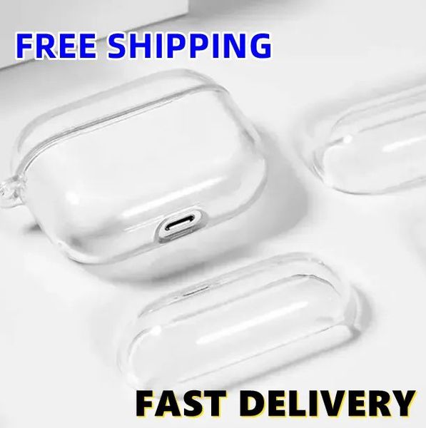For AirPods Pro 2 Earphones Cases Wireless Bluetooth Bluetooth Headphone Accessories airpods 2 3 Gen Protective Cover White USA in Stock