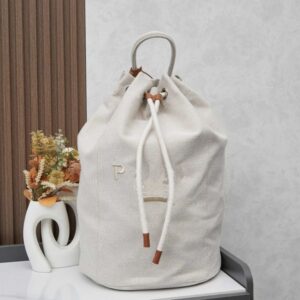 Designer Canvas large capacity bucket bag for lazy leisure