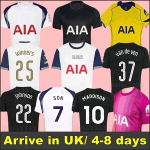 24 25 26 SON RICHARLISON Soccer Jerseys 2024 2025 2026 home AWAY Football shirt VICARIO KULUSEVSKI SOLANKE WERNER year of the tottenaham Fans players Men JERSEY
