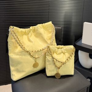 Garbage Bag Designer Women Shoulder Bag Leather Gold Hardware Metal Letter Coin Charm matelasse Chain Hand-held crossbody Bags 2-in-1 Purse Makeup Sacoche 19/35CM