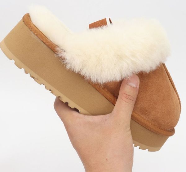 2024 hot man women increase snow slippers Soft comfortable sheepskin keep Warm slippers Girl Beautiful gift free transshipment