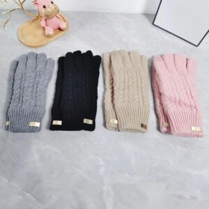 Designer Mens Autumn Gloves Warm Fashoin Luxury Winter Women thickening Knitted glove Five Fingers Cold proof Touch screen Mittens