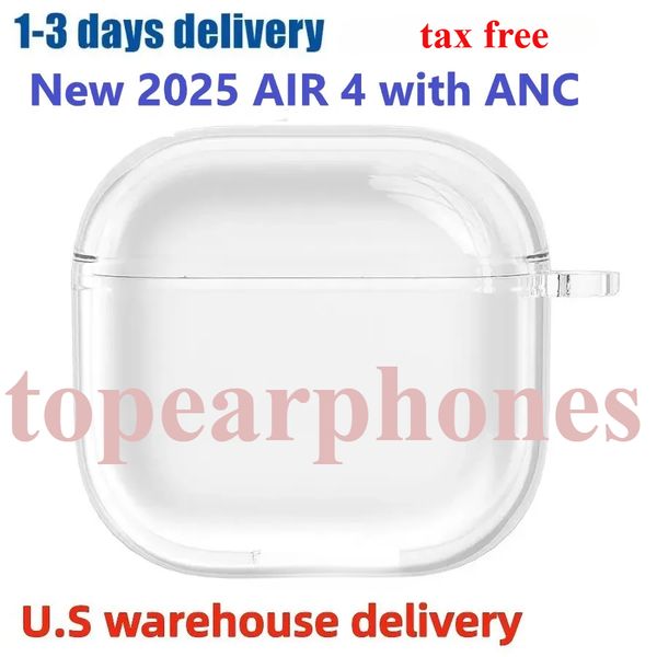 2025 pro4 USB C Air4 and pods pro 2 generation TPU Protective Earphone Cover Wireless Charging Shockproof Case