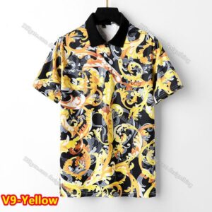 Designer Mens T Shirt Soft Cotton Fabric Classic Plaid Embroidered Floral Pattern Asian Size High Quality Stylish Comfortable Wear