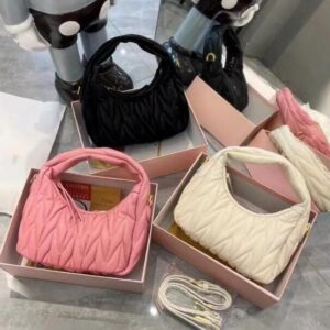 Womens pink makeup Designer bag satchel tote Fashion pochette underarm hobo Genuine Leather shoulder strap clutch mens purses Crossbody bags handbag