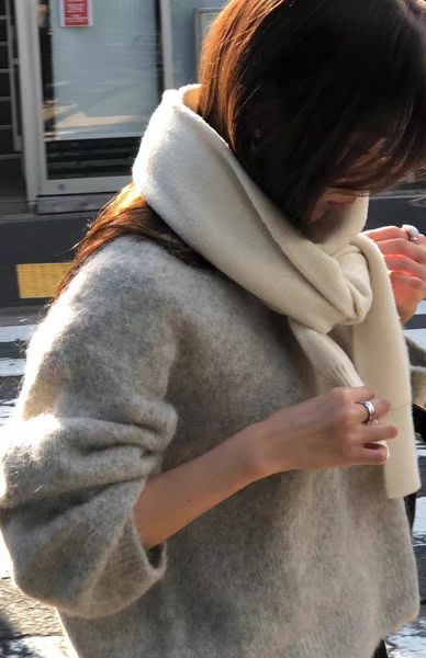 1-498 New solid color versatile warm imitation cashmere