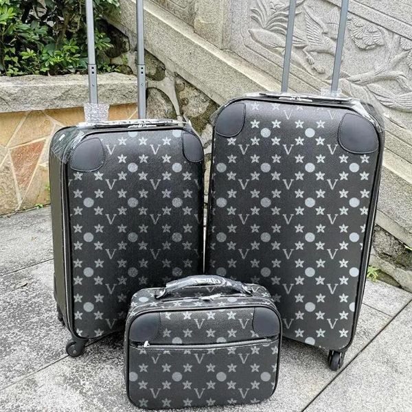 Real Leather Suitcase Designer Suitcase Luxury Luggage with wheels Flower Letter Boxes Trolley Case Travel Bag Large Capacity Unisex Suitcases Boarding Case