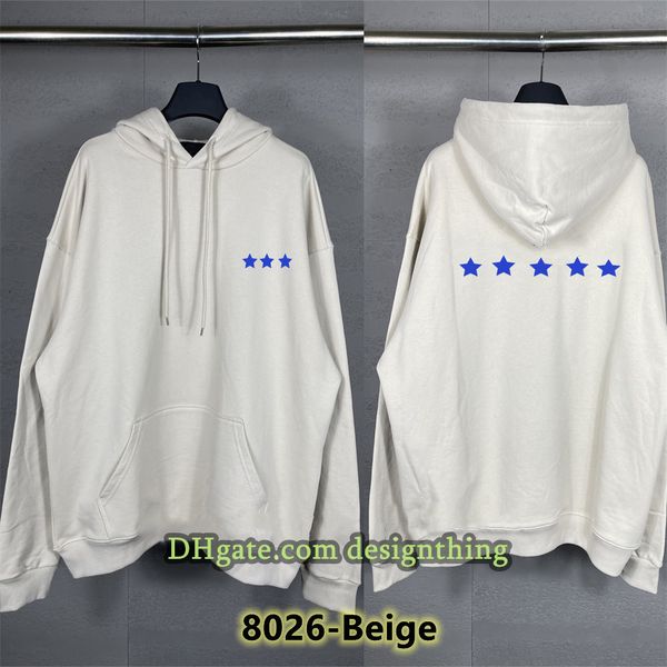 Men Women Hoodie Trendy Hoodie Oversized Streetwear Vintage Printed Sweatshirt Casual Loose Fit Unisex Couple Plus Size Daily Wear Embroidered Pullover