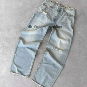 Polar Big Boy Jeans Mens Designer Pants Hip Hop Jorts Y2K Trousers Skate Streetwear Retro Denim Cartoon Graphic Embroidery Baggy Loose Fit Clothes Harajuku 087