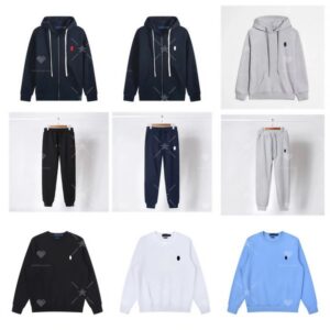 polo hoodie mens hoodies ralps hoodie designer men clothing tracksuit set pullover cotton horse long sleeve casual zip up s2