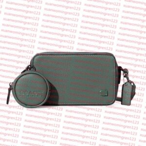 Designer Men Leather TRIO Bags handbag mens designer shoulder Messenger Outdoor large wallet pockets fashion Messeng bag