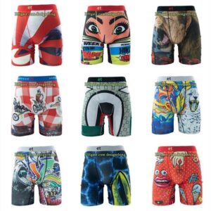 Fashion Swim Boxer Shorts for Men Cartoon Print Quick-Drying Beach Trunks Designer S-3XL Plus Size Elastic Fit Pants